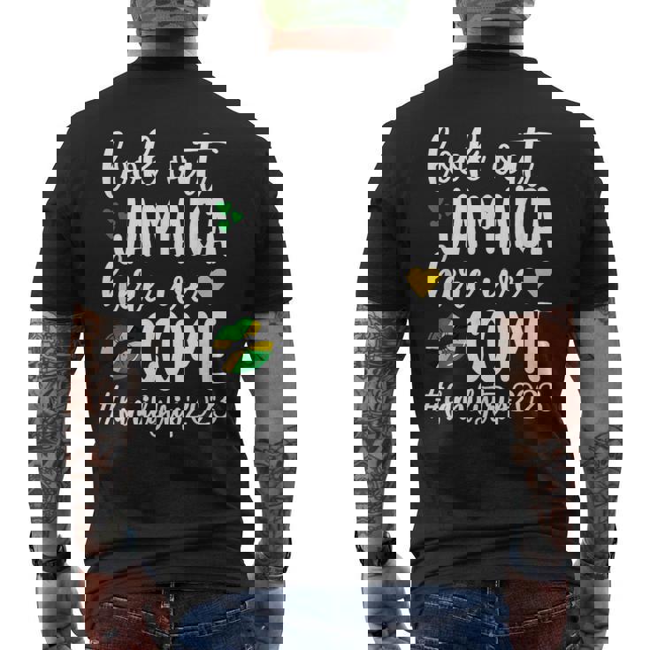 Jamaica Here We Come Family Trip 2023 Vacation Jamaica Mens Back Print T-shirt