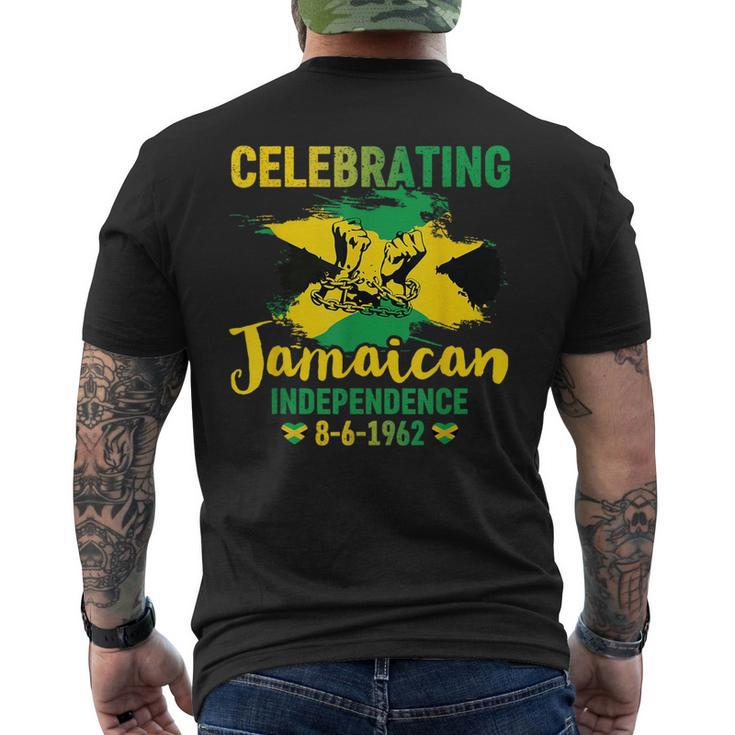 Jamaica Independence Day Celebration Proud Jamaican 1962  Mens Back Print T-shirt