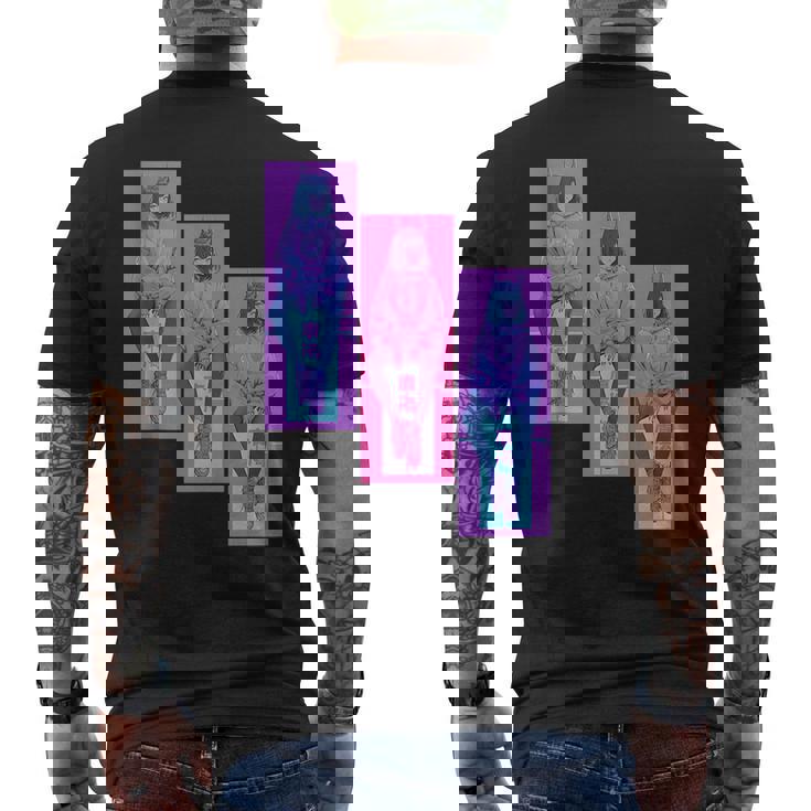 Japanese Anime Devil Girl Vaporwave Streetwear Lofi Mens Back Print T-shirt