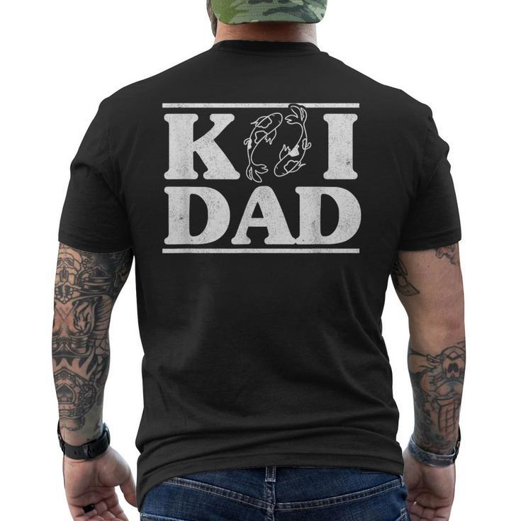 Japanese Koi Carp Nishikigoi Asian Fish Father Koi Dad Men's Back Print T-shirt