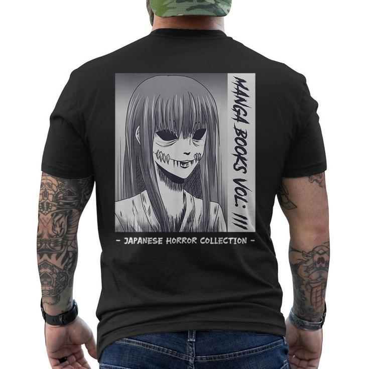 Japanisches Horror Zwei Gesichter Yurei Bakemono Obake Horror Men's T-shirt Back Print