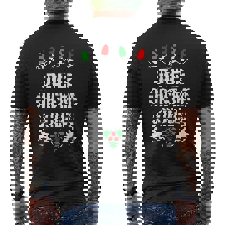 Javier Name Gift Christmas Crew Javier Mens Back Print T-shirt