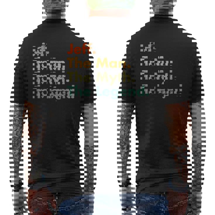 Mens Jeff The Man The Myth The Legend Dad Grandpa T-Shirt Mens Jeff The Man The Myth The Legend Dad Grandpa T-Shirt
