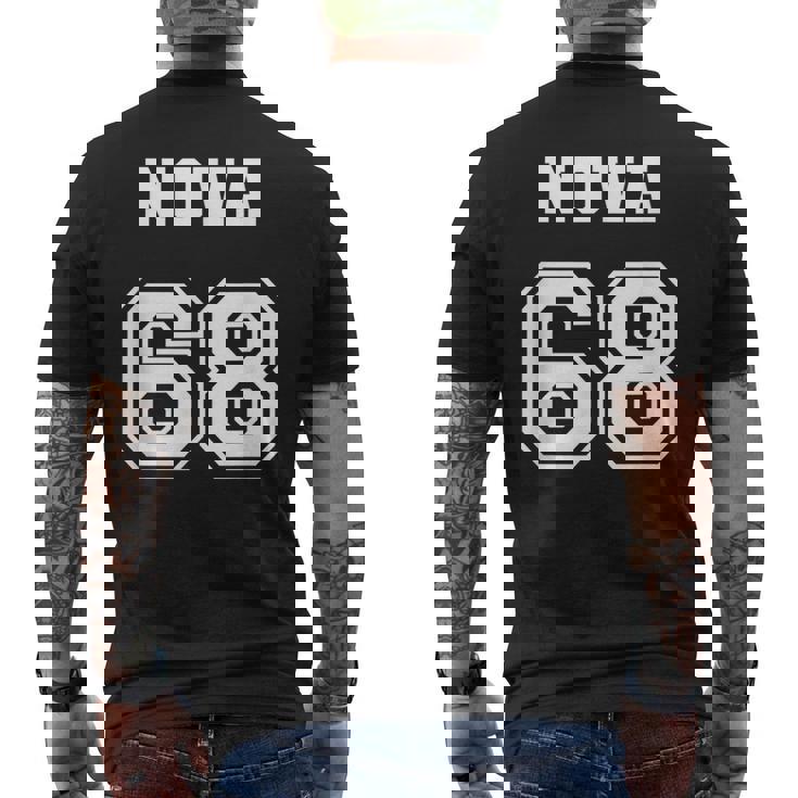 Jersey Style Nova 68 1968 Classic Old School Muscle Car Mens Back Print T-shirt