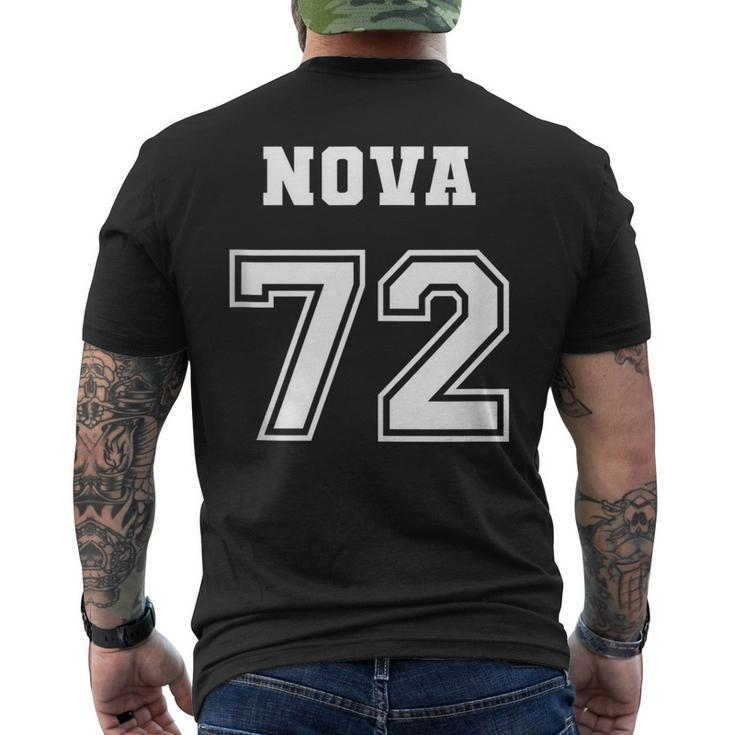 Jersey Style Nova 72 1972 Classic Old School Muscle Car Mens Back Print T-shirt