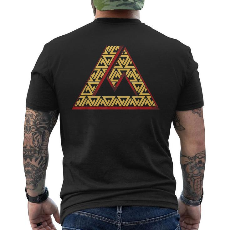 Jiu Jitsu Triangle Symbol Men's T-shirt Back Print