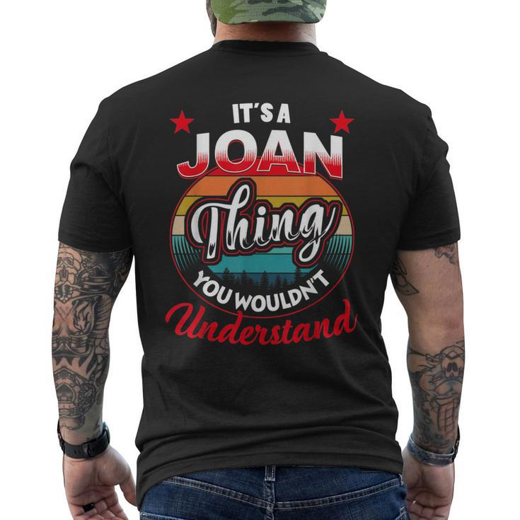 Joan Retro Name  Its A Joan Thing Mens Back Print T-shirt