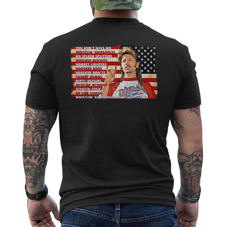 Joe In 4Th Of July Merica Funny Joe American Flag Mens Back Print T-shirt