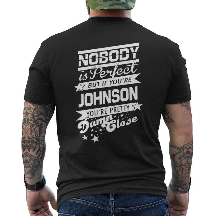 Johnson Name Gift If You Are Johnson Mens Back Print T-shirt