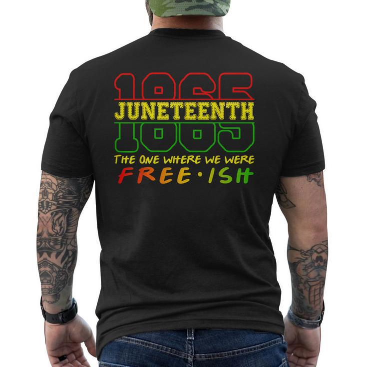 Junenth 1865 Black Pride Celebrating Black Freedom Gifts  Mens Back Print T-shirt
