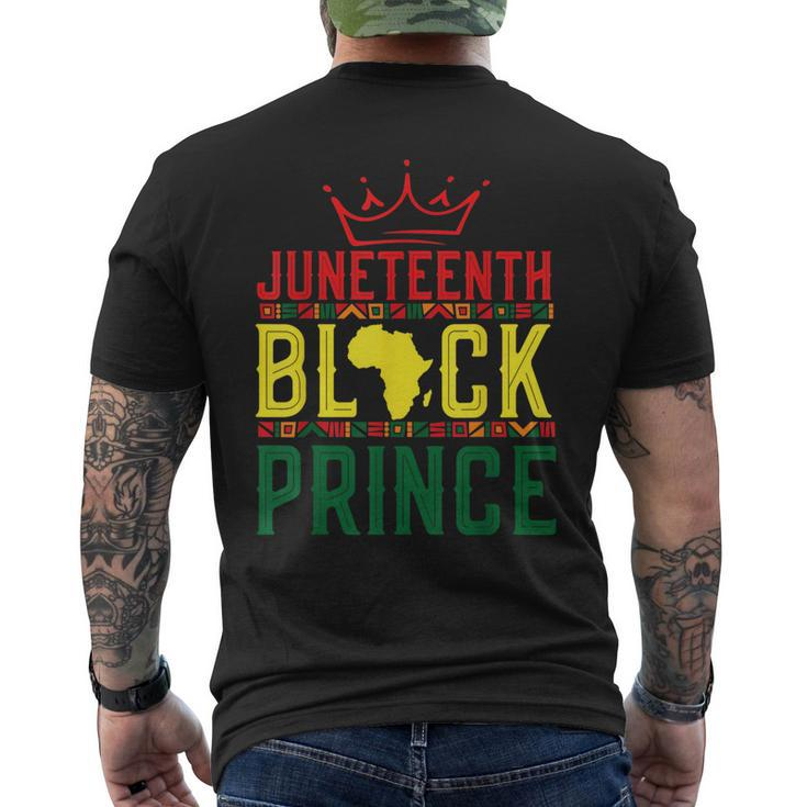 Junenth 1865 Boy Son Afro American African Prince  Mens Back Print T-shirt