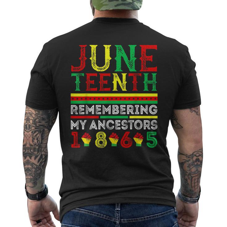 Junenth 1865 Remembering My Ancestors Junenth  Mens Back Print T-shirt