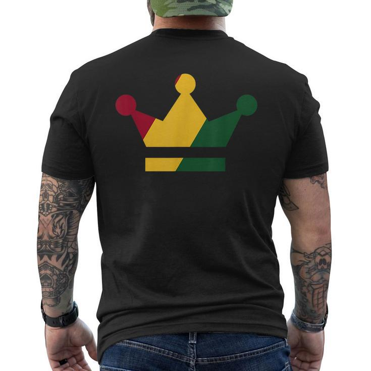Junenth Black Freedom Black King  Mens Back Print T-shirt
