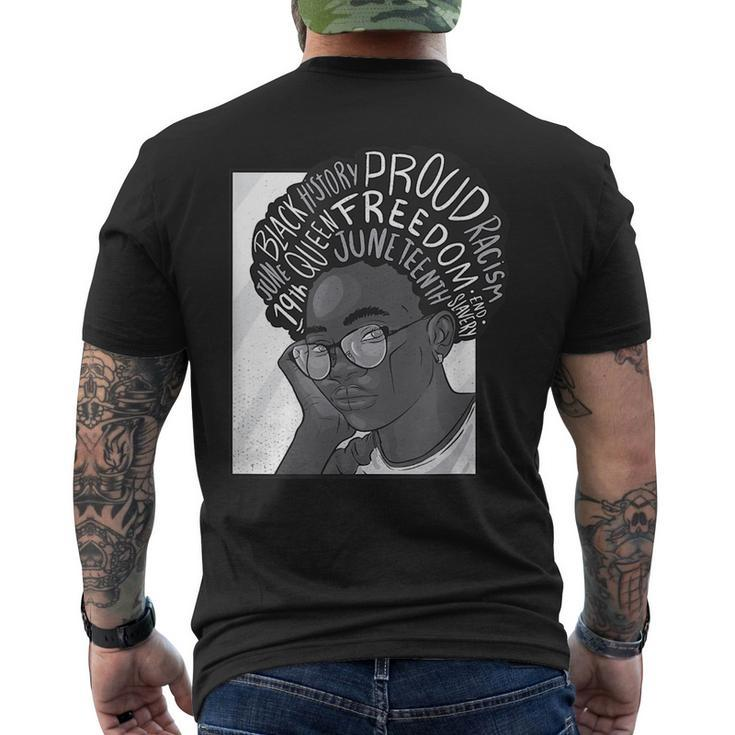 Junenth Celebrating Black Freedom 1865 - African American  Mens Back Print T-shirt