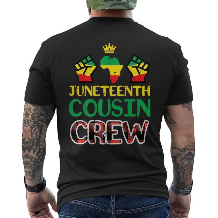 Junenth Cousin Crew Black History Boys Girls Kids Toddler  Mens Back Print T-shirt