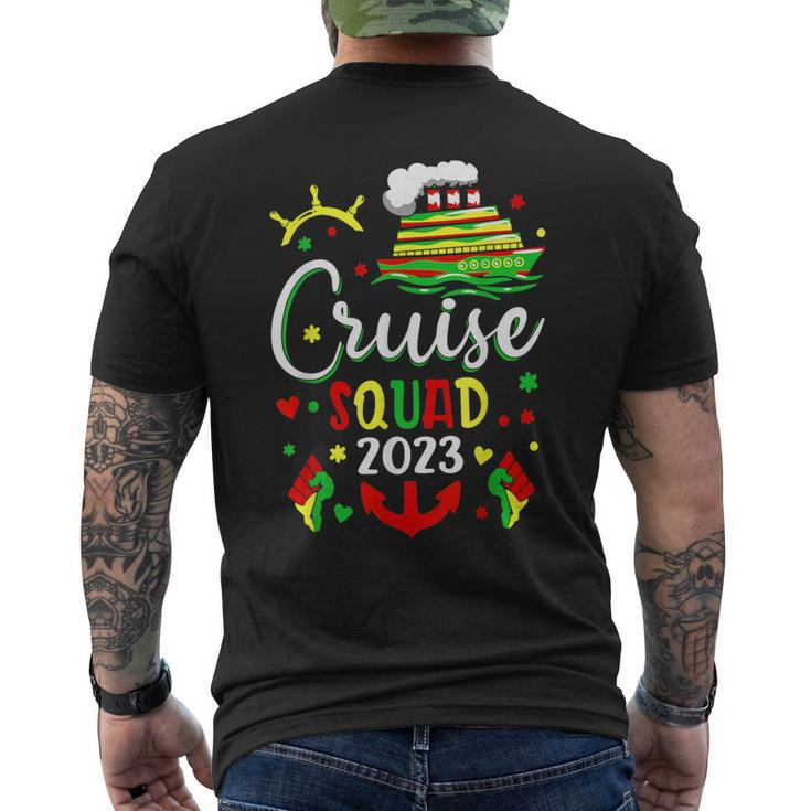 Junenth Cruise Squad 2023 Family Friend Travel Group  Mens Back Print T-shirt