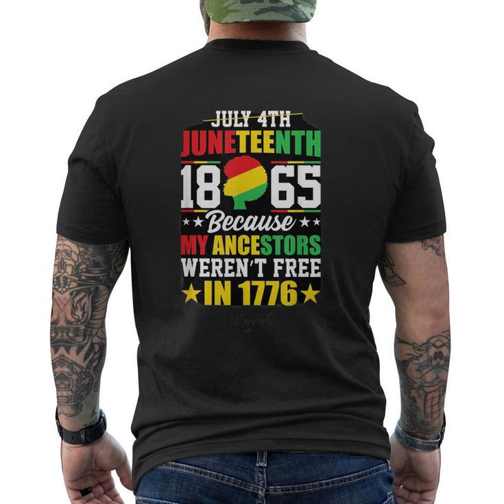 Junenth Freedom Graphic   Mens Back Print T-shirt