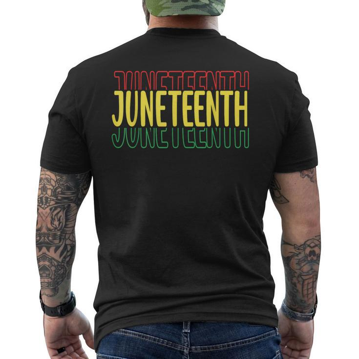 Junenth Melanin Cool Men's T-shirt Back Print