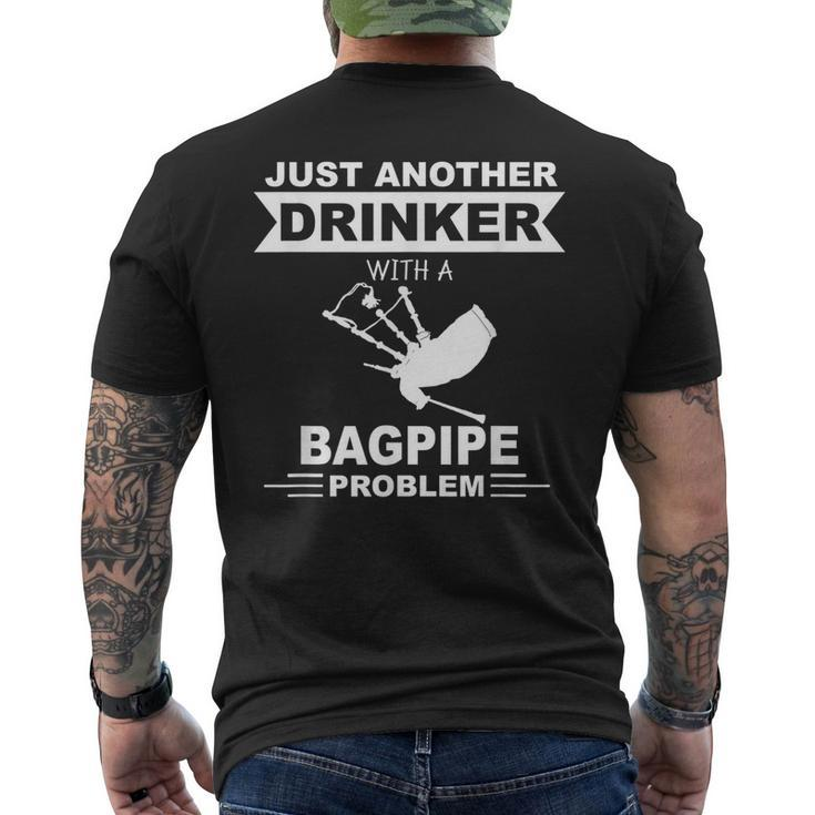 Just Another Drinker With A Bagpipe Problem - Alcohol  Mens Back Print T-shirt