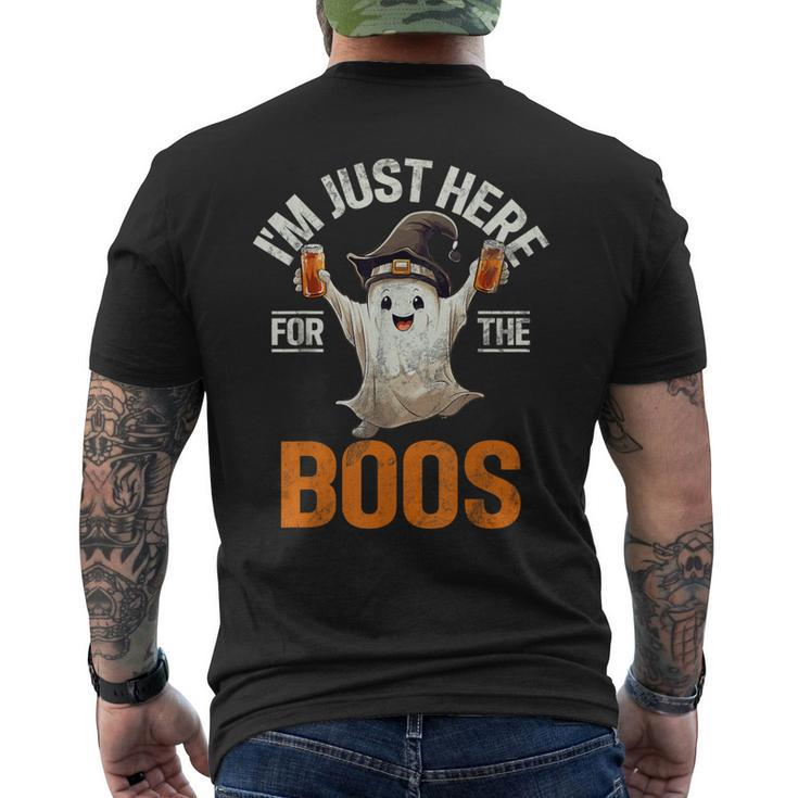 Just Here For The Boos Halloween Costume Halloween Men's T-shirt Back Print
