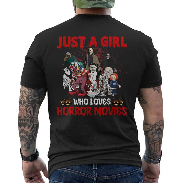 Just A Girl Who Loves Horror Movies Movies Men's T-shirt Back Print