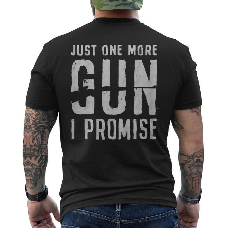 Just One More Gun 2Nd Amendment White  - Just One More Gun 2Nd Amendment White  Mens Back Print T-shirt