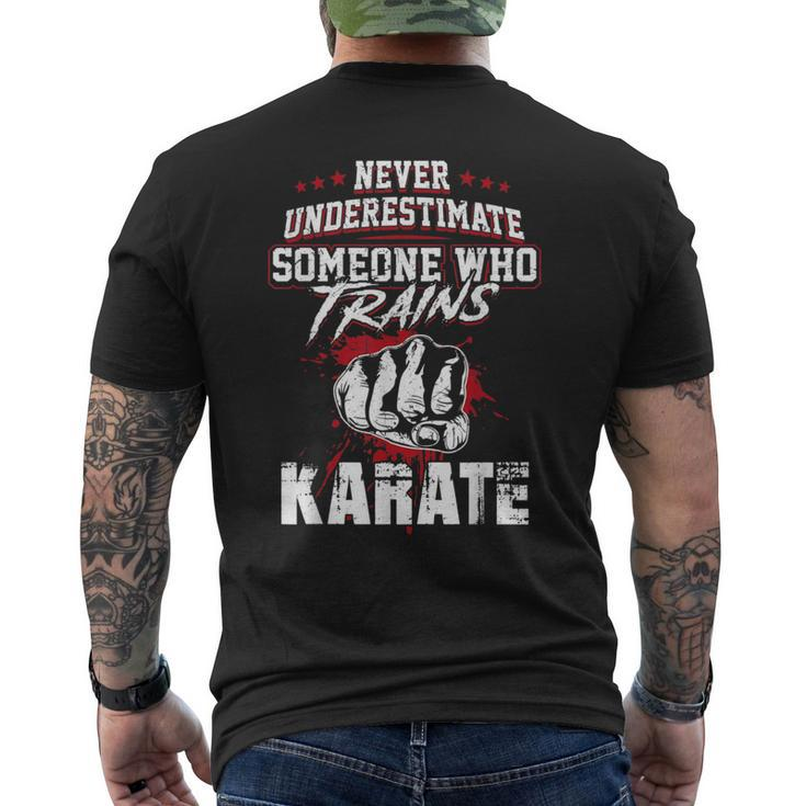 Karate S Never Underestimate Someone Men's T-shirt Back Print