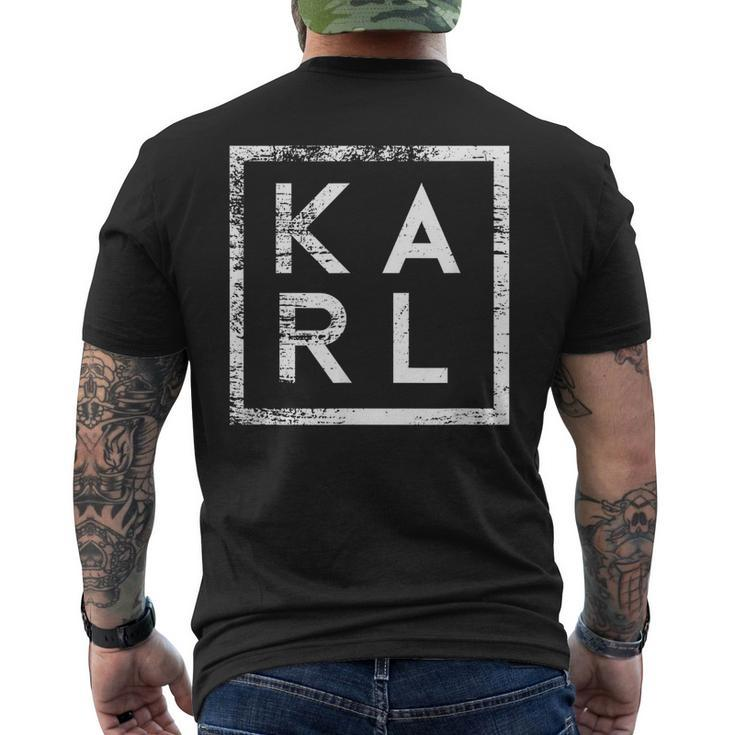 Karl Minimalism  Mens Back Print T-shirt