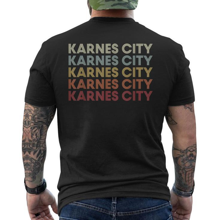 Karnes-City Texas Karnes-City Tx Retro Vintage Text Men's T-shirt Back Print