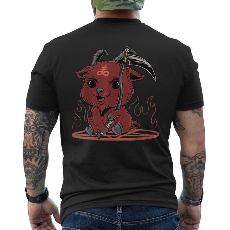Kawaii Goth Satanic Baby Baphomet Men's T-shirt Back Print