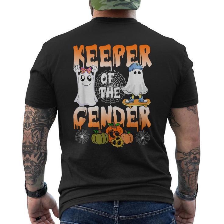 Keeper Of The Gender Halloween Ghost Pumpkin Baby Men's T-shirt Back Print