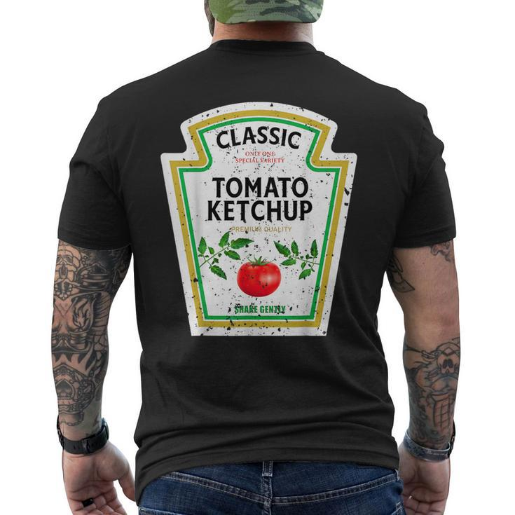 Ketchup Halloween 2023 Costume Matching Couple Mustard Mayo Men's T-shirt Back Print
