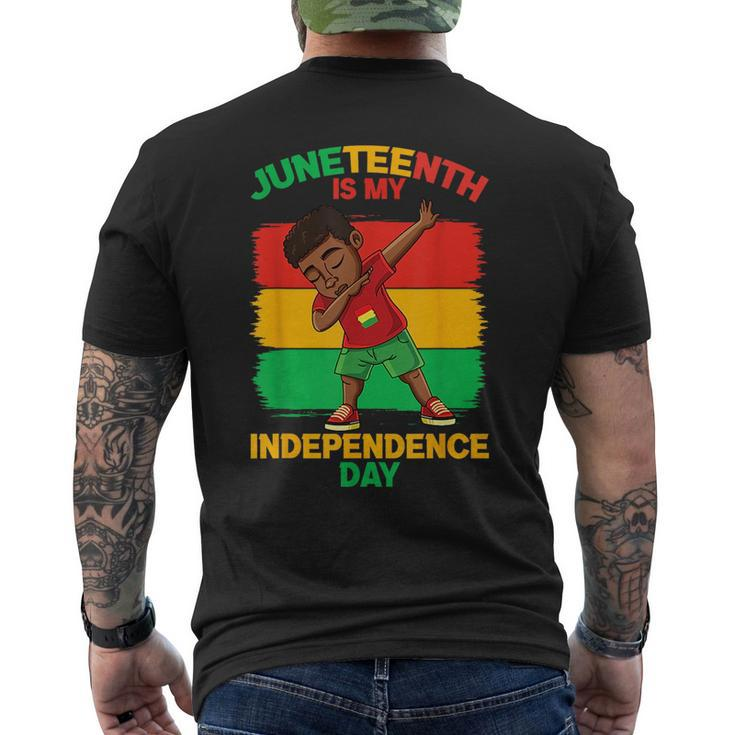 Kids Junenth Is My Independence Day  Mens Back Print T-shirt