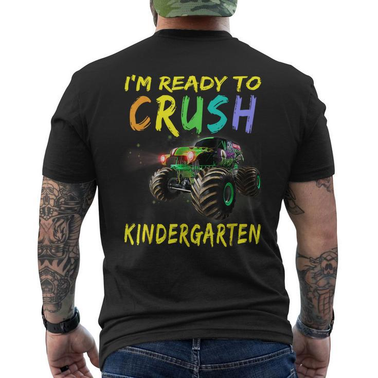 Kids Monster Truck Im Ready To Crush Kindergarten  Mens Back Print T-shirt