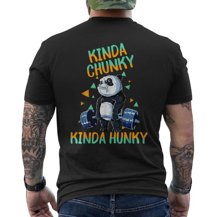 Kinda Chunky Kinda Hunky Weightlifting Bodybuilding Gym Men's T-shirt Back Print
