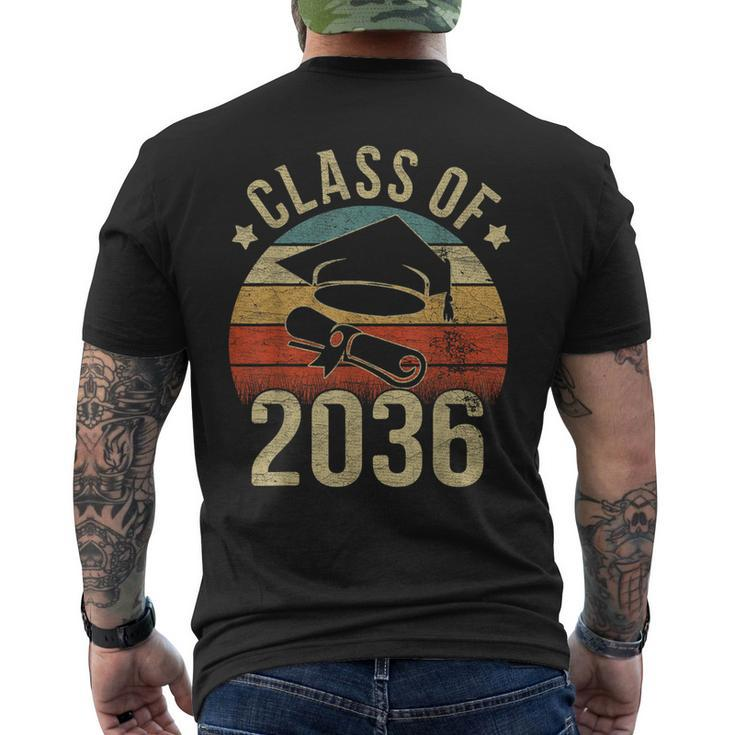 Kindergarten To Graduation Class Of 2036 Grow With Me Men's T-shirt Back Print
