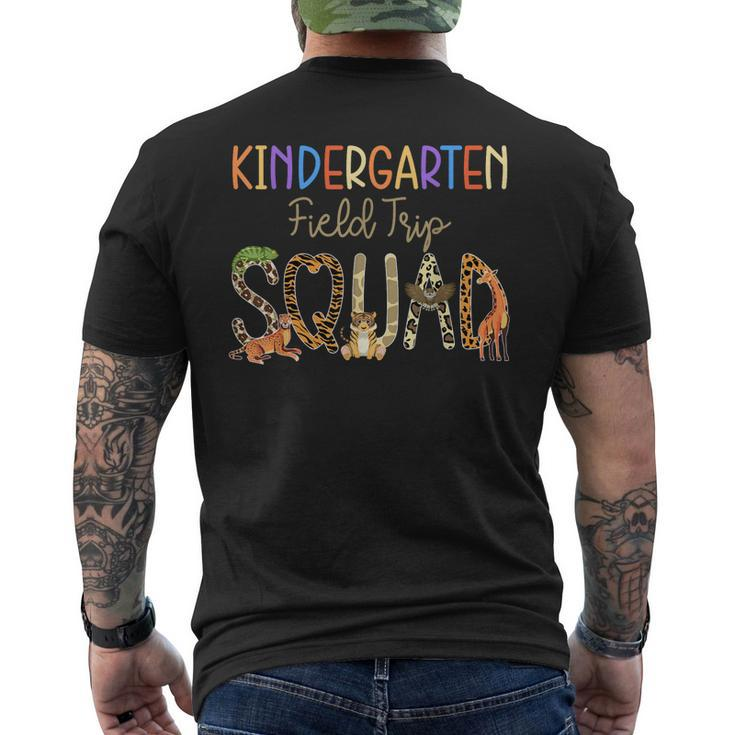 Kindergarten Students School Zoo Field-Trip Squad Matching  Mens Back Print T-shirt