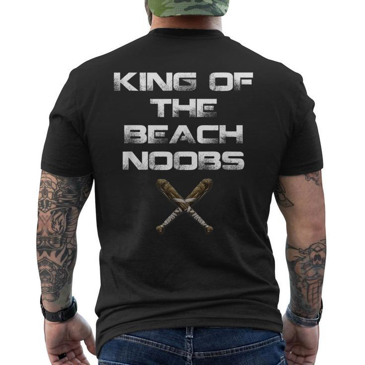 King Of The Beach Noobs Video Game Men's T-shirt Back Print