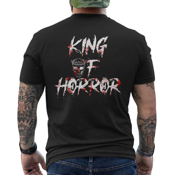 King Of Horror Halloween Father Day King  Men's T-shirt Back Print