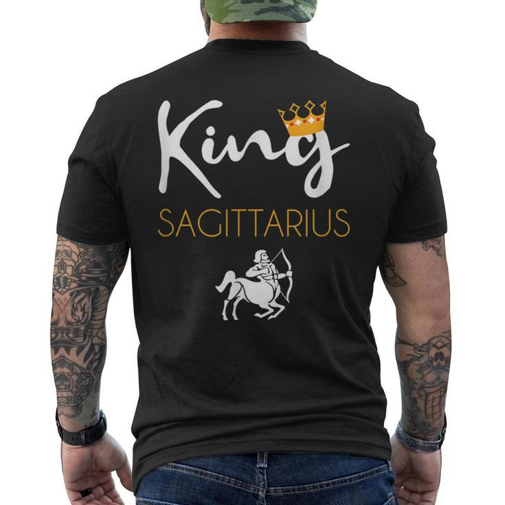 King Sagittarius Astrology Birthday Zodiac Signs Sagittarius Men's T-shirt Back Print