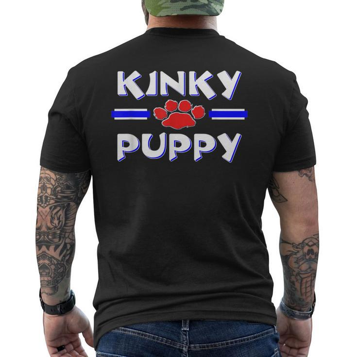 Kinky Gay Puppy Play  | Human Pup Bdsm Fetish  Mens Back Print T-shirt