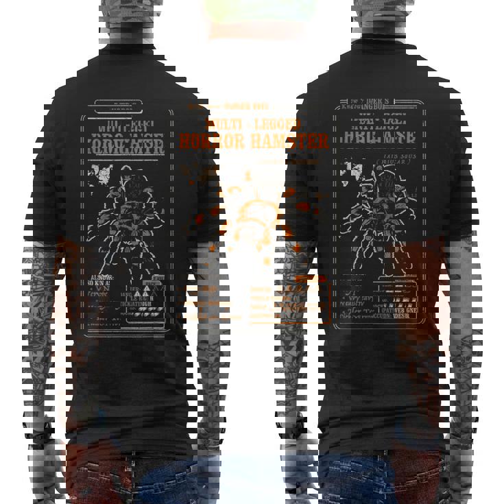 Know Your Multi Legged Horror Hamster Aka Spider Hamster Men's T-shirt Back Print