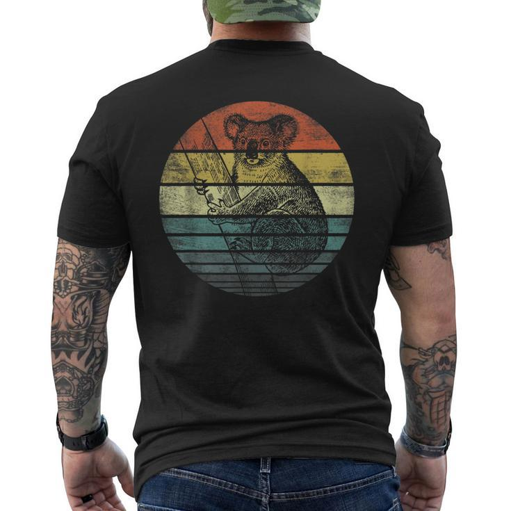 Koala Bear Gifts Retro Sunset Animal Lover Koala Silhouette  Mens Back Print T-shirt