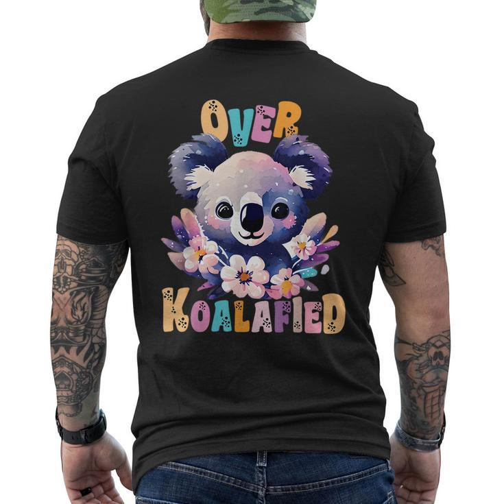 Over Koalafied Cute Colorful Koala Bear Men's T-shirt Back Print
