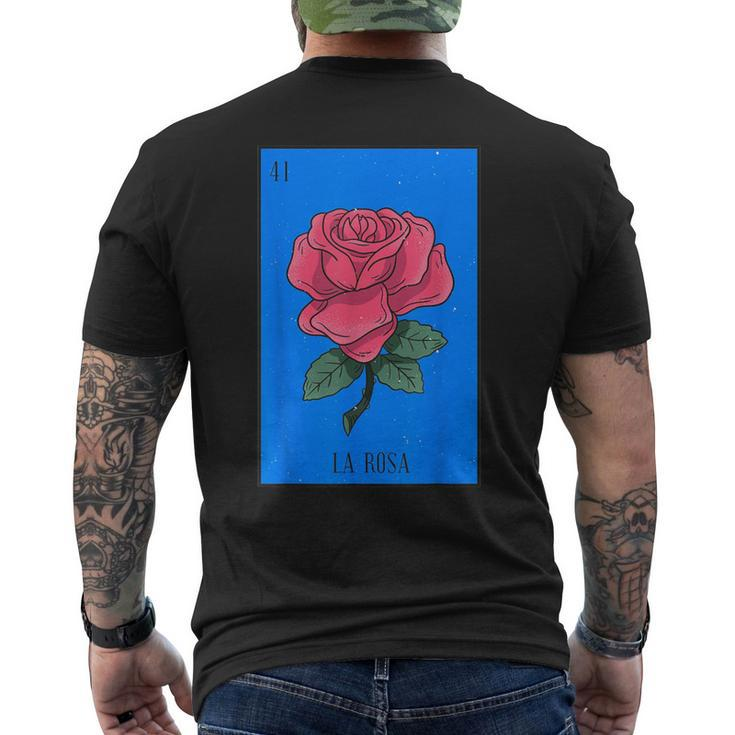 La Rosa Mexican Lottery Culture Men's T-shirt Back Print