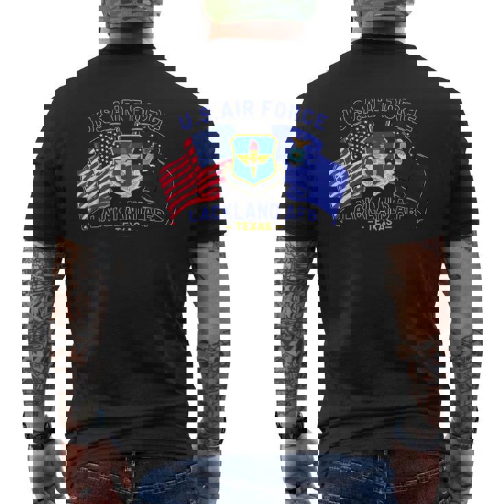 Lackland Air Force Base Lackland Afb Texas Tx Vintage Men's T-shirt Back Print