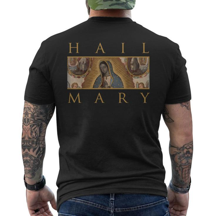 Our Lady Of Guadalupe Catholic Hail Mary Men's T-shirt Back Print