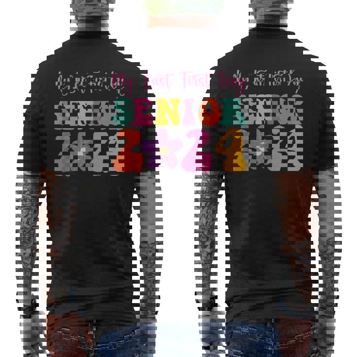 My Last First Day Senior 2024 Back To School Class Of 2024 Men's Back Print T-shirt