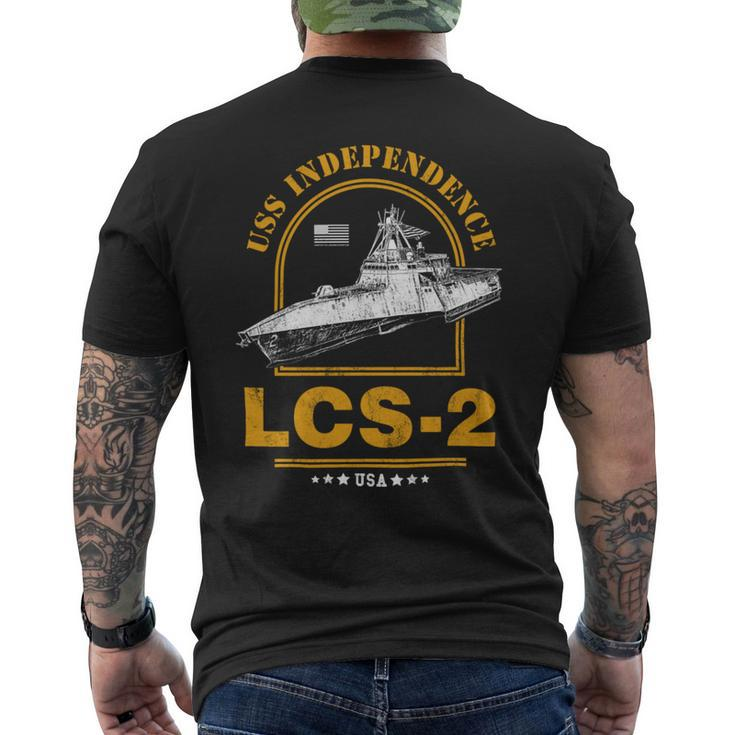 Lcs-2 Uss Independence Mens Back Print T-shirt