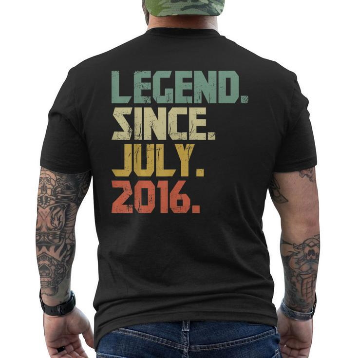 Legend Since July 2016  Gift Born In 2016  Gift Mens Back Print T-shirt